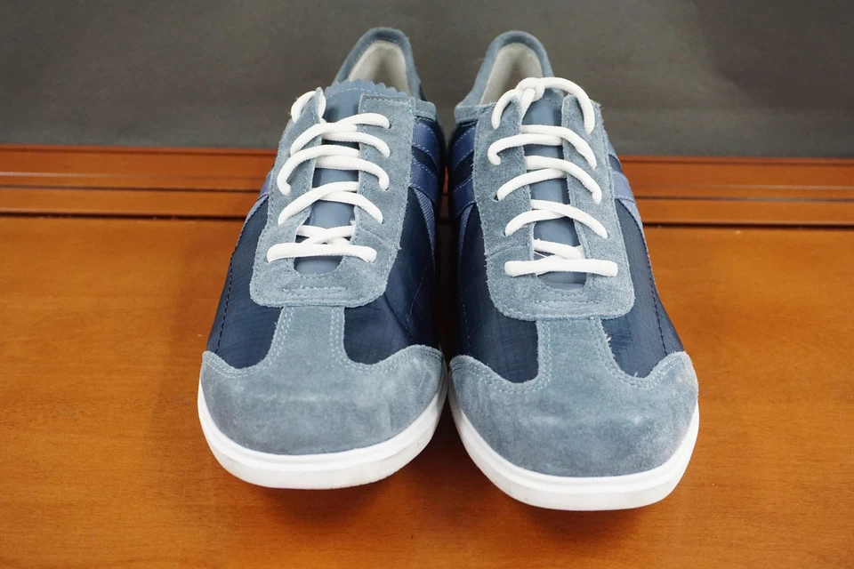 Munro Clemens Shoes Womens Size 9.5W Blue Gray Suede Lace Up Comfort Casual - Image 2 of 4