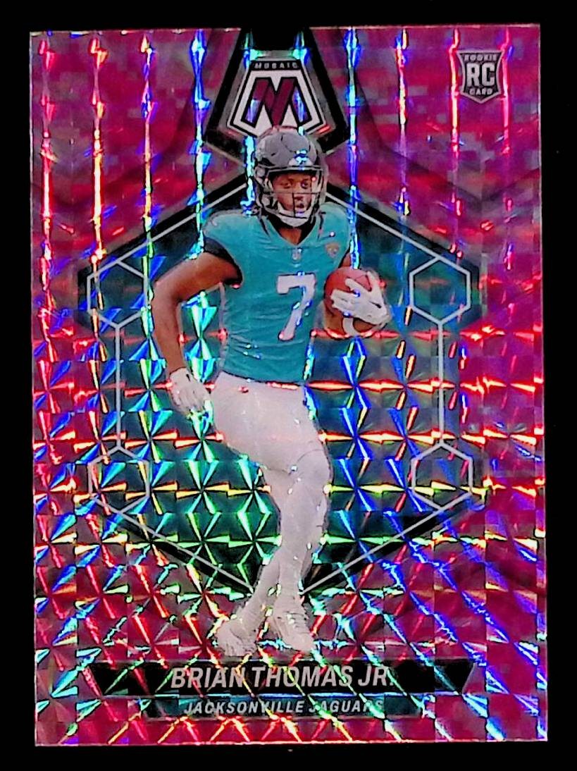 Brian Thomas Jr. 2024 Panini Mosaic Mosaic Camo Pink Prizm #323 RC