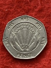 1998  NHS 50p Coin Circulated 
