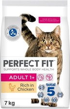 PERFECT FIT - Dry Cat Food | Adult 1+ | Digestive Support - Chicken - 7kg 5.28 per kilo