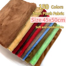 Fabric 5mm Plush Faux Fur 45x50cm for Sewing Dolls Crafts
