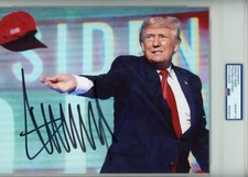 PSA/DNA President Donald J. Trump Signed Autographed 8x10 Photo PSA Gem Mt 10