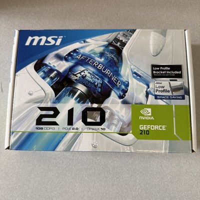 MSI NVIDIA GeForce 210 (N210-MD1G/D3) 1GB GDDR3 SDRAM PCI Express x16...