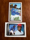 1989 BOWMAN KEN GRIFFEY JR ROOKIE CARD #220 & KEN GRIFFEY WITH FATHER CARD #259