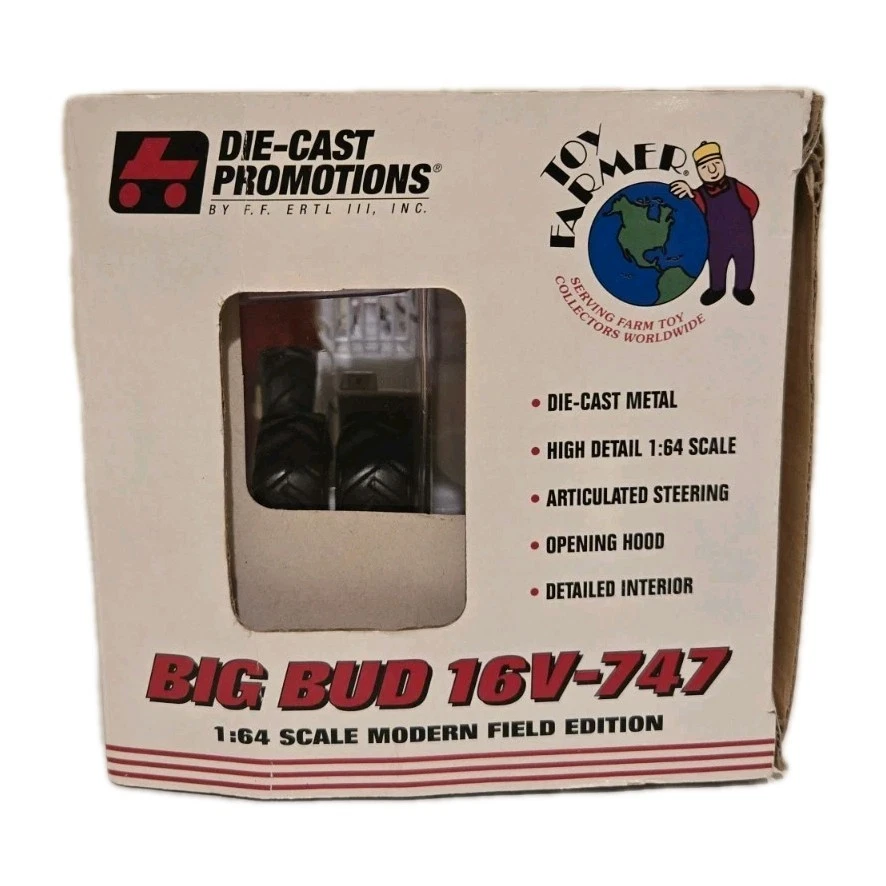 Big Bud 16V-747 Tractor Modern Field Edition ERTL Toy Farmer 1/64 Scale  - Image 4 of 4