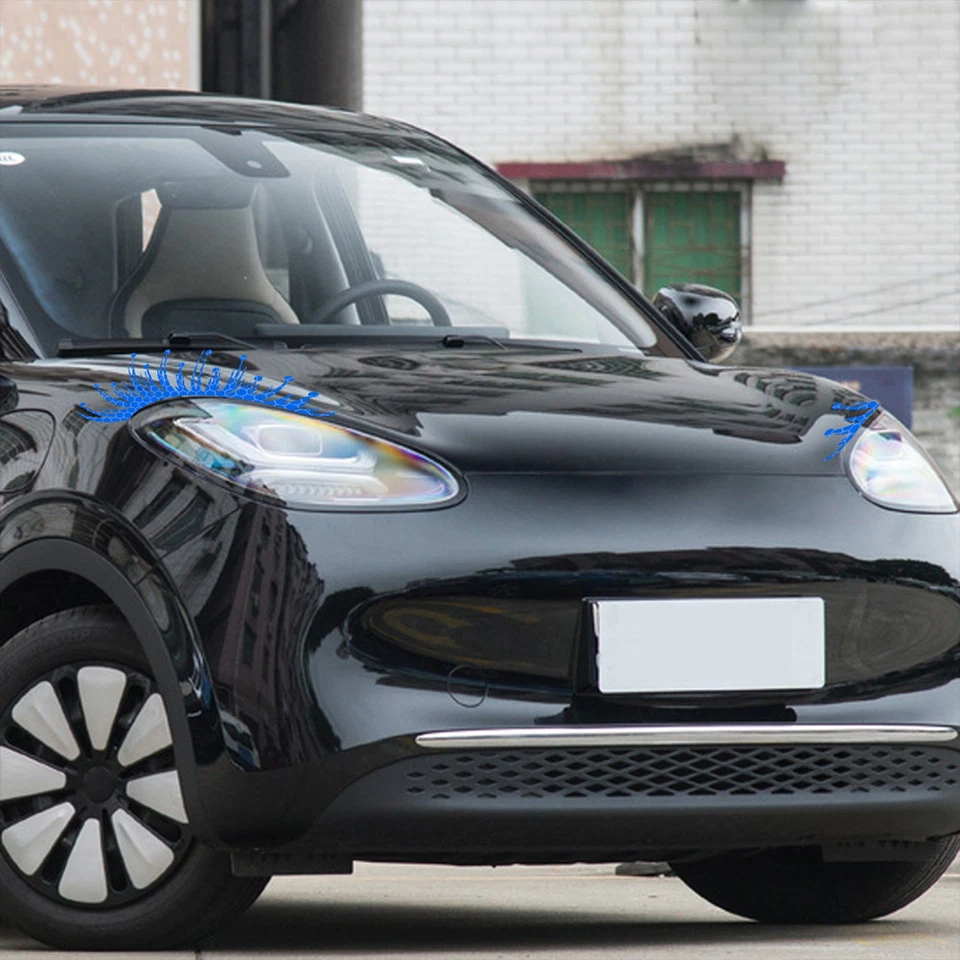 Calcomanía adhesiva para pestañas pestañas postizas reflectantes para la mayoría de las cejas de faros de coche Foto 2 de 4
