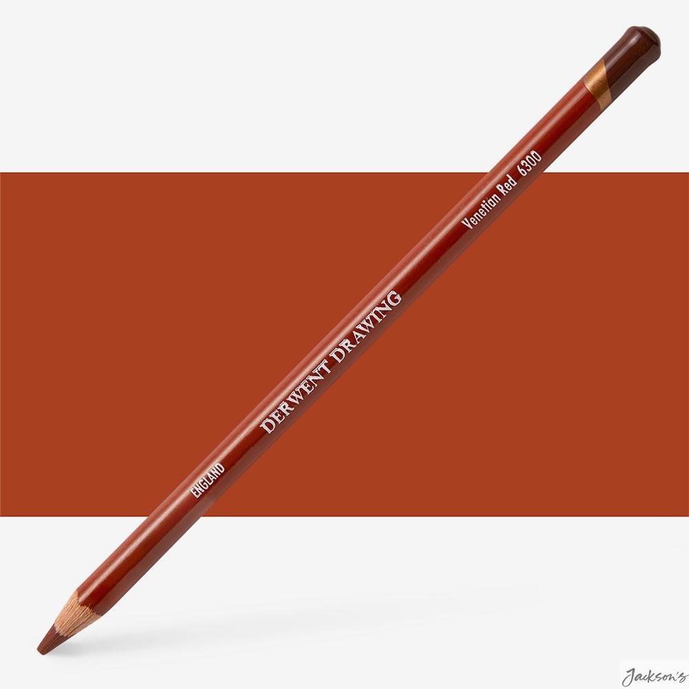 Derwent Drawing Pencil Creamy Core Venetian Red 6300 For Artists Sketching