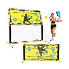 6 6FT 2-in-1 Pickleball Rebounder  Game Net   Portable Pickleball Ne