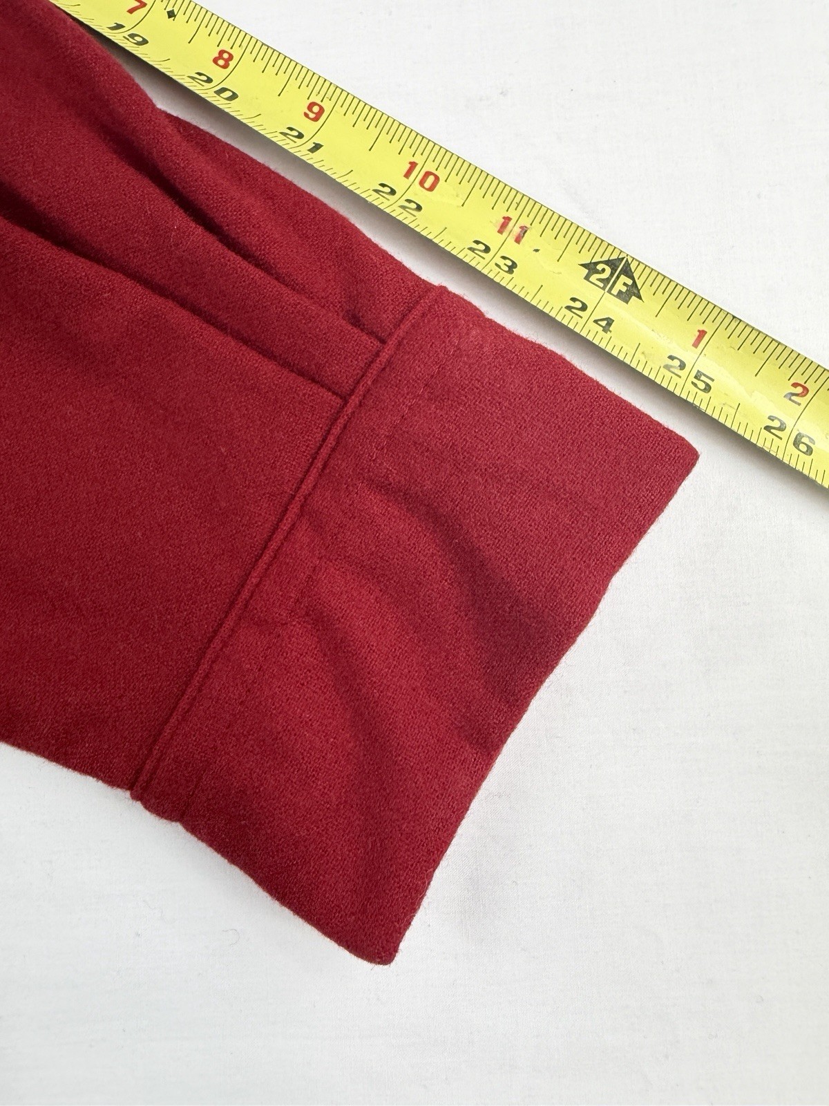 Pendleton Vtg Mens Solid Red 100% Virgin Wool Boa… - image 12