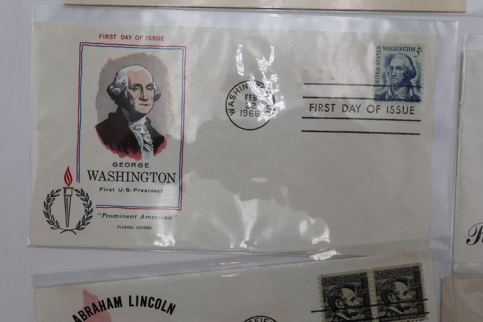 FLUEGEL US PATRIOTIC FDC COVER LOT 12 GENERAL GEORGE MARSHALL AIRMAIL TS70 - Image 3 of 4