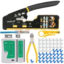Mini Pass Through RJ45 Crimping Tool Kit