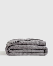 NWT QUINCE ORGANIC COTTON HAND STITCHED QUILT ONLY FULL / QUEEN SLATE MSRP $ 140