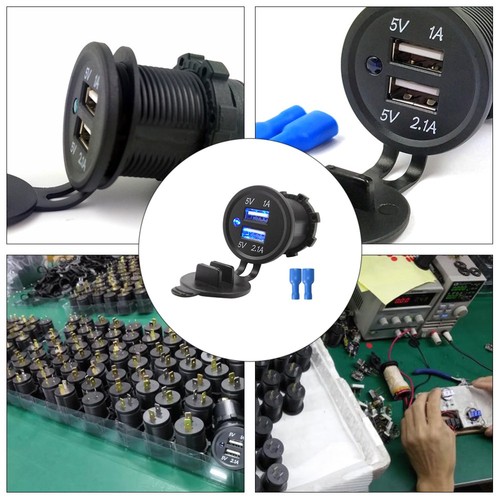 1 Pc Motorcycle Charger Adapter Scooter Car Refitted Vehicle Charger (Black) - 第 11/12 張圖片