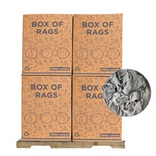 Gray T-Shirt Knit Rags   Bulk Industrial Cleaning Wipers 600 LB - Bags  Boxes