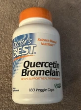 Doctor's Best QUERCETIN BROMELAIN  180 veggie caps  Immunity Support New  Sealed