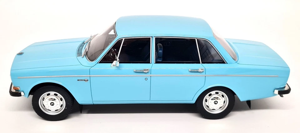 BOS 1/18 - Volvo 144 Saloon 1968 Light Blue Resin Scale Model Car - Image 3 of 4