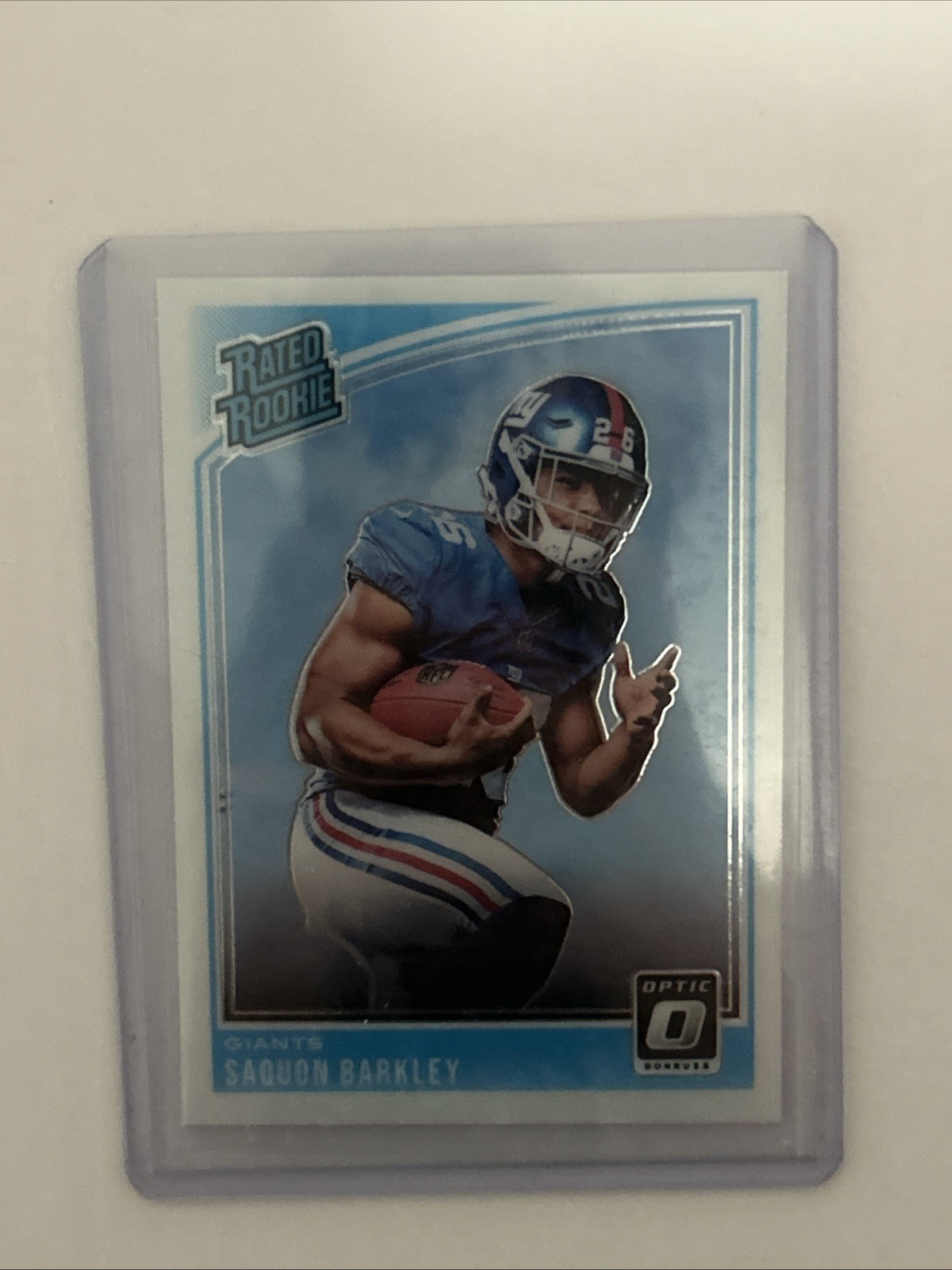 Panini 2018 Donruss Optic Rated Rookie Saquon Barkley #156 Football Card