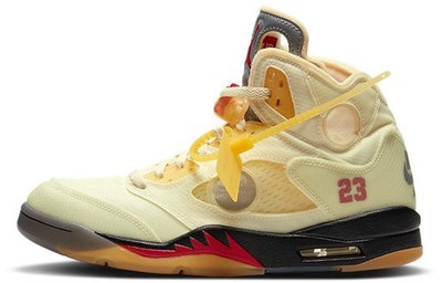 Air Jordan 5 X Off White Sp 'Sail' - DH8565-100 MT | eBay