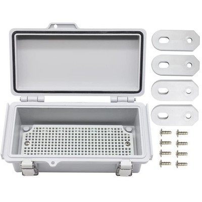 Electrical Waterproof Custom Junction Box, Outdoor Hinged Clear Cover Stainle...