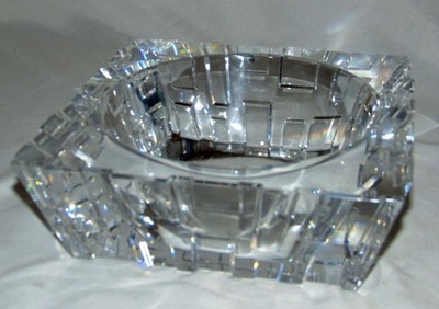 Massive Orrefors Sweden Crystal City line Centerbowl Bowl Martti Rytkönen