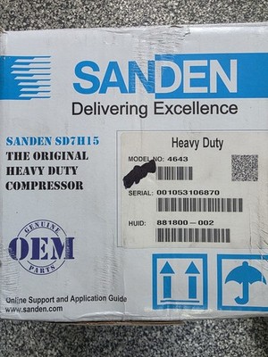 Sanden 4643 A/C Compressor