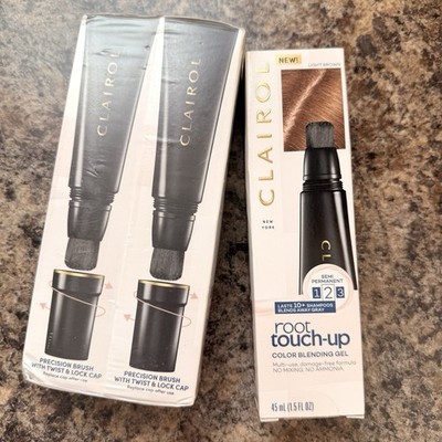 New 3-Pack Clairol Root Touch-Up Color Blending Gel Light Brown 1.5 fl oz Each