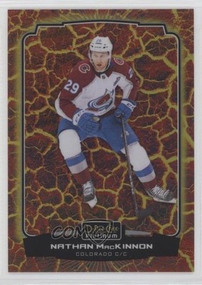 2022-23 O-Pee-Chee Platinum Hot Magma 442/499 Nathan MacKinnon #17 08hd