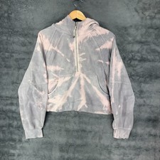Lululemon Scuba Hoodie Womens XL/XXL Bleach Cropped Half Zip Pullover Oversized