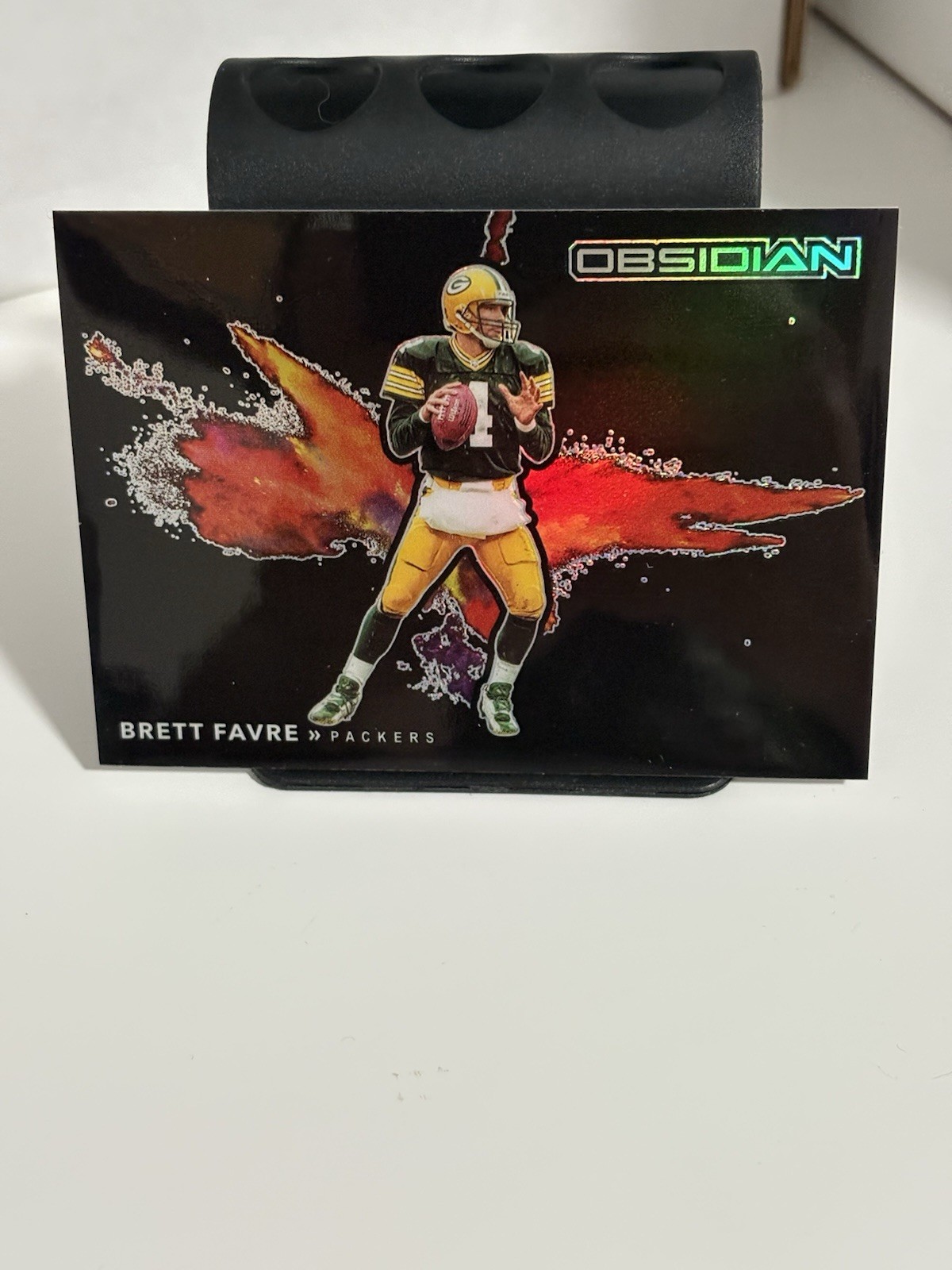 2020 Obsidian Color Blast Brett Favre CASE HIT 🏈
