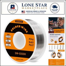 High Purity 63-37 Tin Lead Solder Wire 50g with 1.8 Flux for Precise Soldering