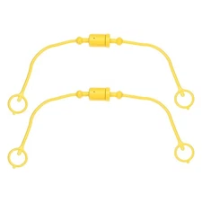 2Pcs Rubber Hydraulic Coupler Dust Cap 1/4" ISO A Yellow