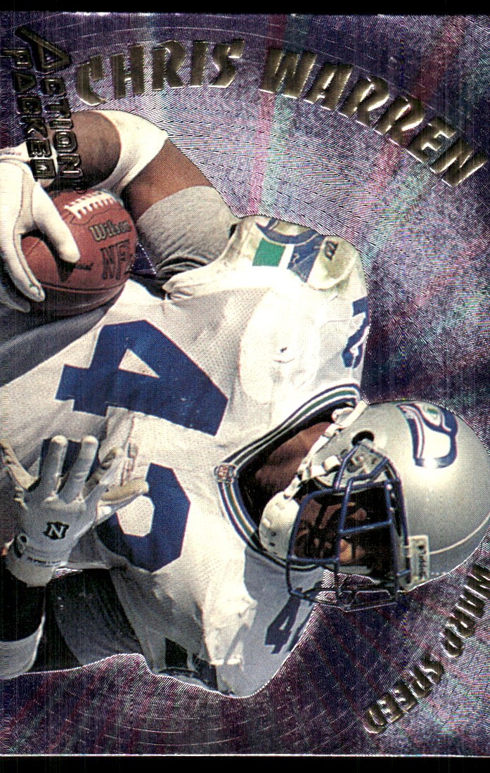 Chris Warren 1994 Action Packed #WS8 Seahawks FREE SHIPPING StackedPacks