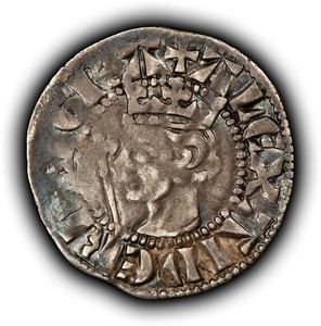 1 Penny Alexander III Medieval Silver Scotland Coin - SKU-AN0216