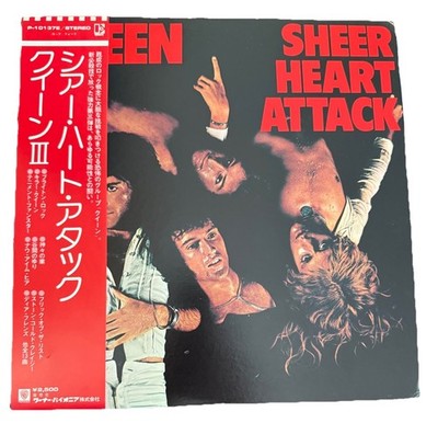 Queen Sheer Heart Attack LP, Vintage Japanese Pressing, NM Disc