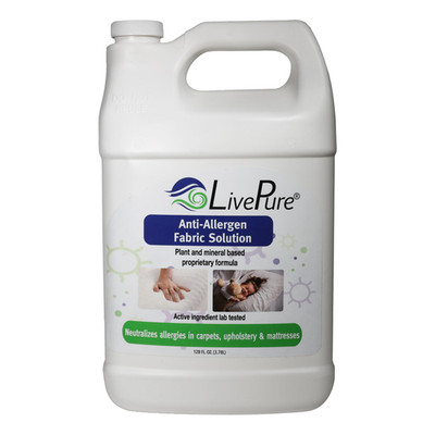 Livepure Anti-Allergen 128 Oz Fabric Spray For Household Surfaces. Plant-Based