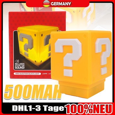 LED Super Mario Lampe Nachtlicht Retro Nintendo Gaming Deko Kinder Xmas Geschenk
