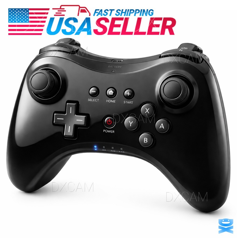 Wireless Bluetooth For Wii U Pro Controller Black For Ninten