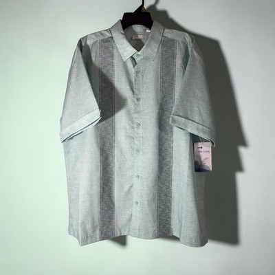 Cafe Luna Men's Blue Haze Short Sleeve Shirt Size X-Large 40/42 New