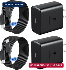 45W USB C Fast Charger 2-Pack,Type C Fast Charging Block with 6Ft Cable