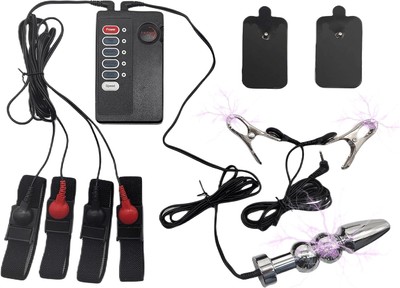 Elektrostimulation Set, Elektro Shock Analplug Analdildo Penisring  Masturbation