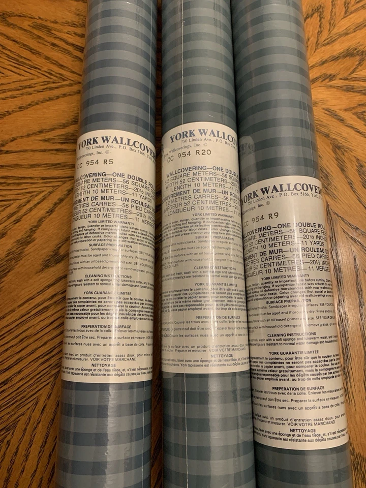 Vintage York wall covering wallpaper ( CC 954 R5,R9,R20) 56 square feet - Imagem 2 de 4
