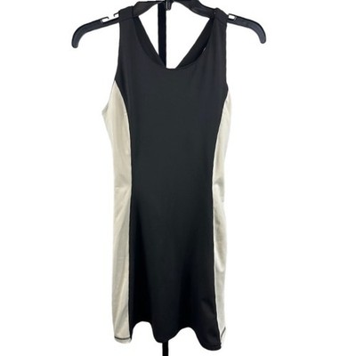 Zelos Racerback Tennis Golf Pickleball Dress Black Beige Athletic Size Small