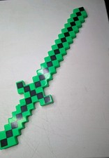 Minecraft sword Green Lights And Makes Noise - Tested and Works See Pics