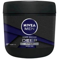 Nivea Men Deep Impact Normal Skin Body Cream, 13.5oz (400ml) Brand New