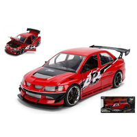 Mitsubishi Lancer Fast & Furious Red/White 1:24 Jada Toys Movie -D- Neues Modell