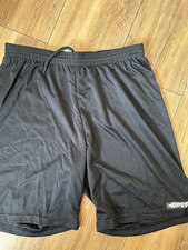SHORTS MEN'S BOYS FOOTBALL GYM SPORT BLACK UK SIZE M