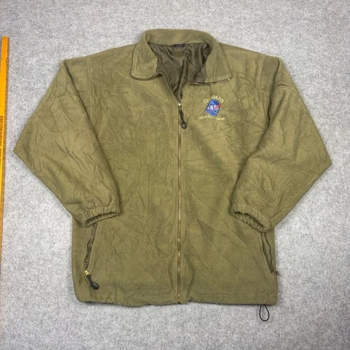 Vintage Tipsy NASA Goddard Space Flight Center Fleece Jacket XXL Olive Green Zip - product listing photo