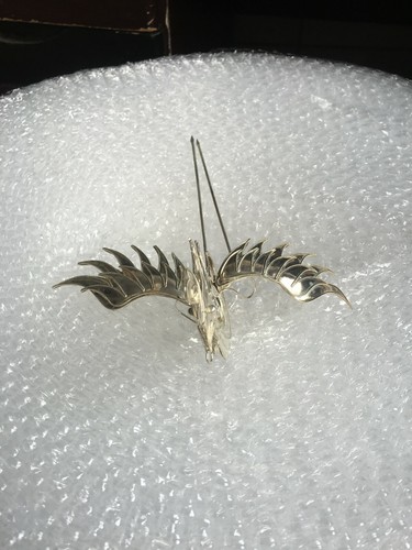 Elegante copricapo fatto a mano filigrana miao argento phenix forcina 1 pezzo - Foto 4 di 7