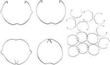30 Pcs Spotlight Clips Retaining Spring Rings Clasp Clips, Lamp Retaining Spring