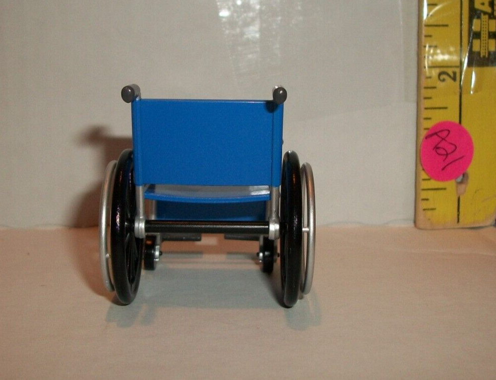 MINIATURE RE-MENT WHEELCHAIR ACCESSORY FOR DOLLHOUSE OR 4 INCH DOLLS A21